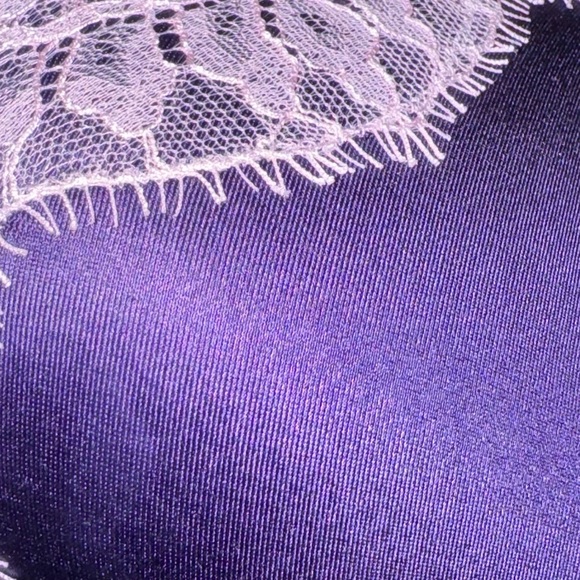 Victorias Secret Purple Satin Push Up Bra Size 34B - Picture 7 of 8